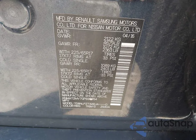 KNMAT2MV7GP690764: 43269462