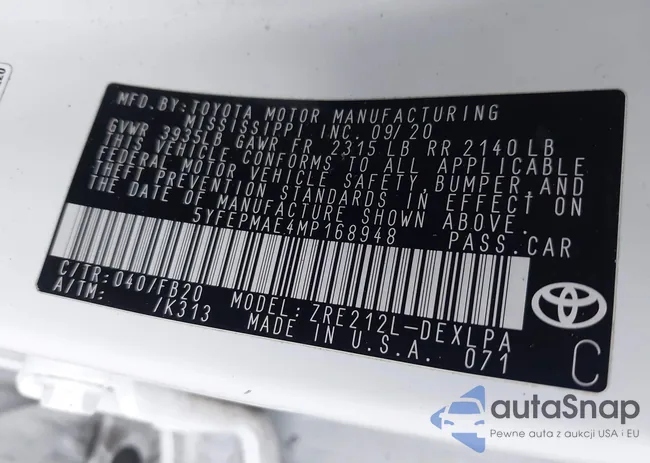 5YFEPMAE4MP168948: 43269487