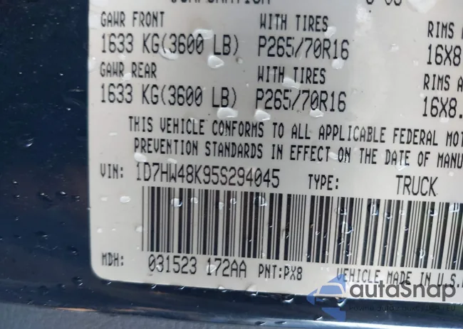 1D7HW48K95S294045: 43269758