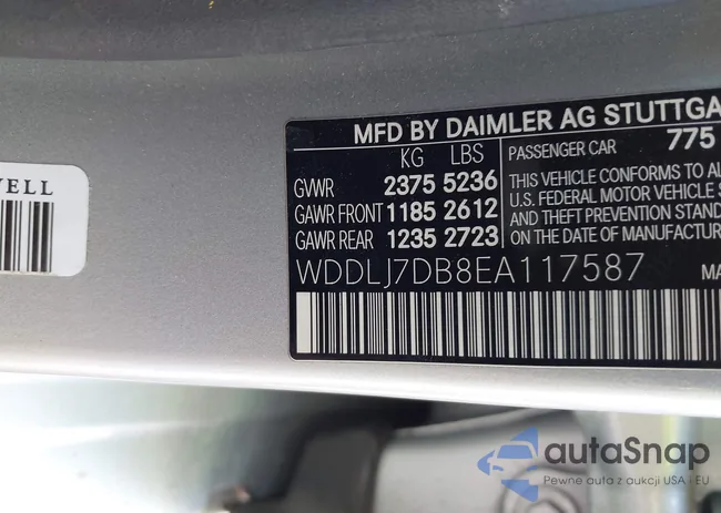 WDDLJ7DB8EA117587: 43270835