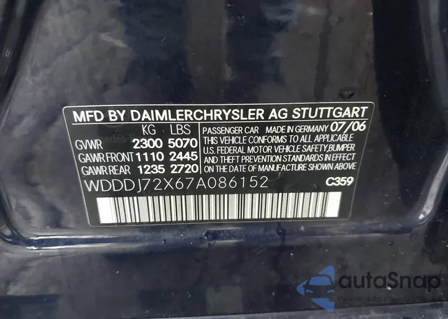 WDDDJ72X67A086152: 43270841