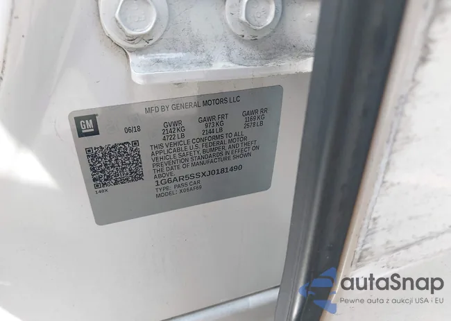 1G6AR5SSXJ0181490: 43270864