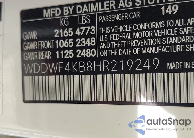 WDDWF4KB8HR219249: 43270945