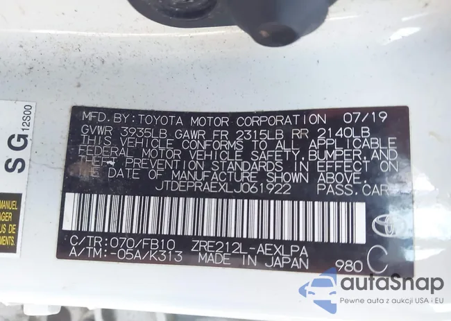 JTDEPRAEXLJ061922: 43270957