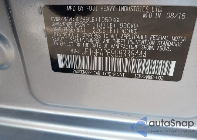 JF1GPAP69G8338444: 43270983