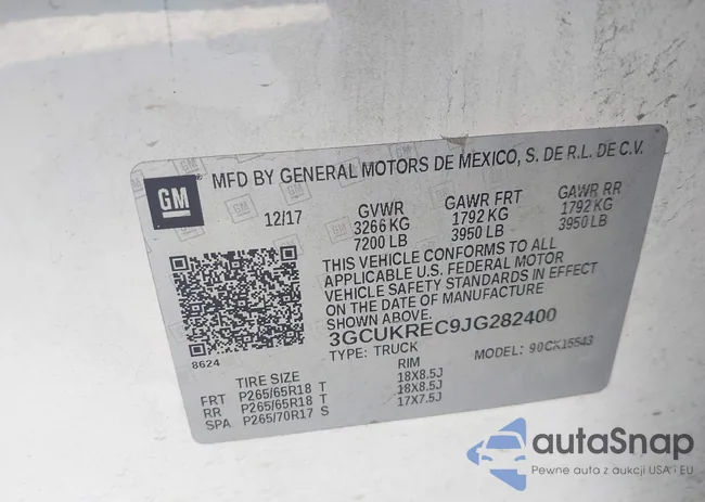 3GCUKREC9JG282400: 43270986