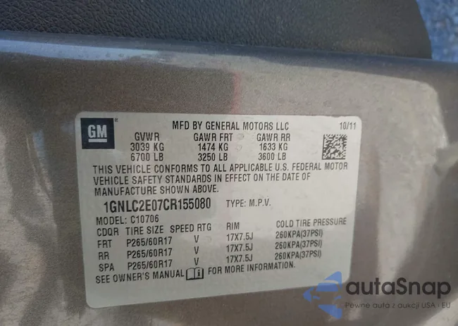 1GNLC2E07CR155080: 43271101