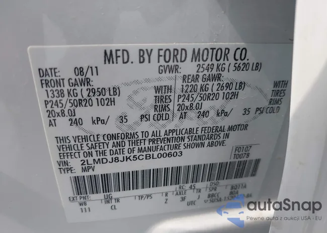 2LMDJ8JK5CBL00603: 43271180