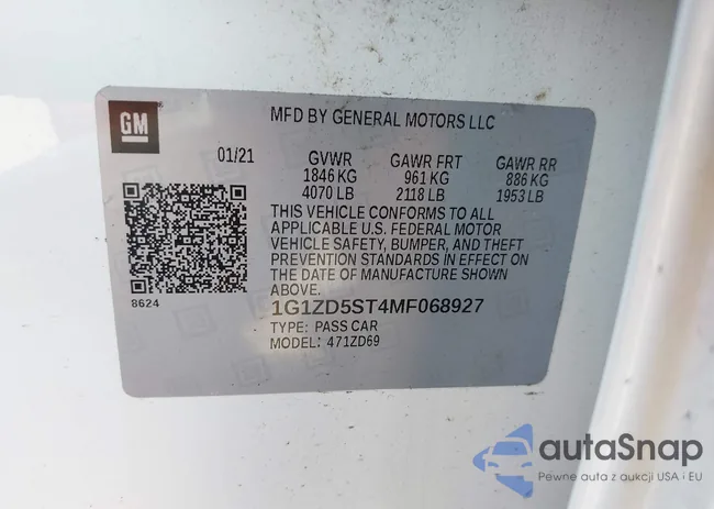 1G1ZD5ST4MF068927: 43271203