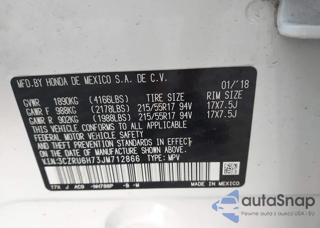 3CZRU6H73JM712866: 43271327