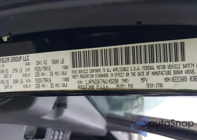 1J4PN2GK7AW145290: 43271360