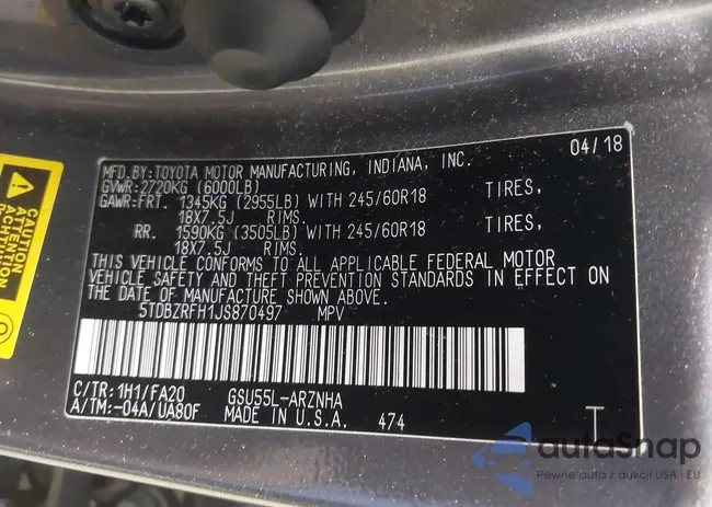 5TDBZRFH1JS870497: 43270633