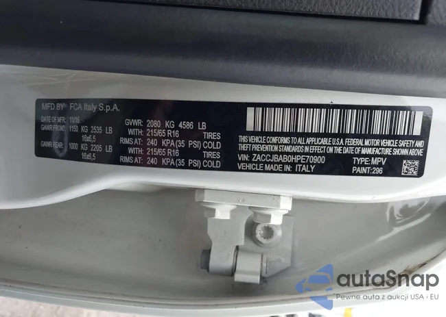 ZACCJBAB0HPE70900: 43271972