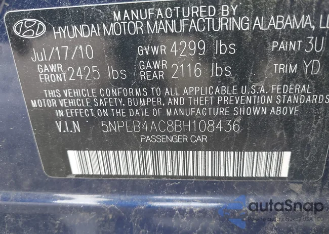 5NPEB4AC8BH108436: 43271977