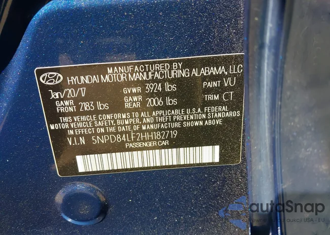 5NPD84LF2HH182719: 43272020