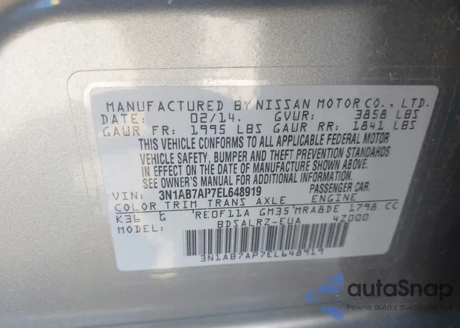 3N1AB7AP7EL648919: 43272057