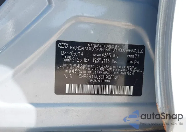 5NPEB4AC6EH908625: 43272098