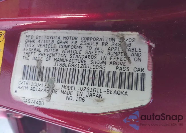 JT8BL69S120010092: 43272267