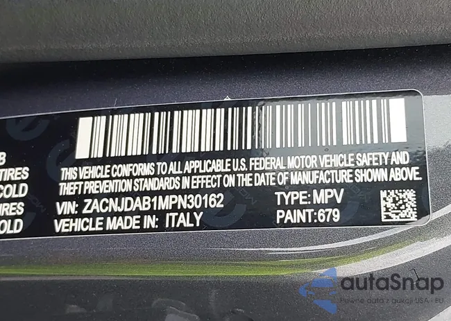 ZACNJDAB1MPN30162: 43272404