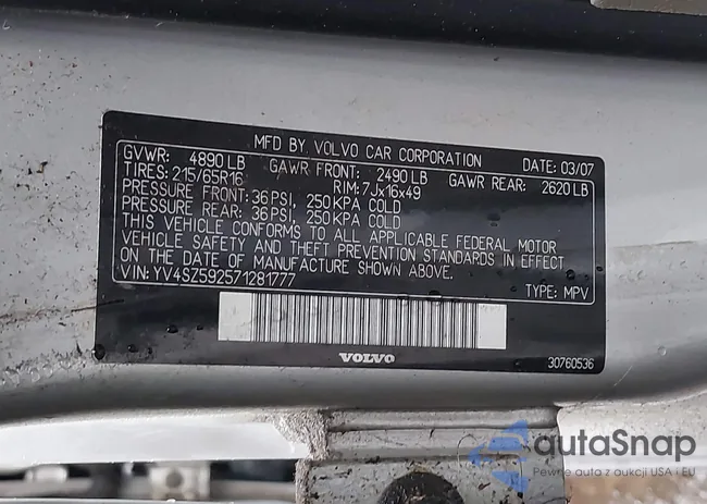 YV4SZ592571281777: 43271451