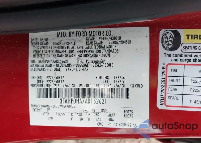 3FAHP0HA7AR152621: 43271596