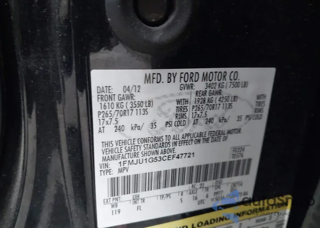 1FMJU1G53CEF47721: 43271640