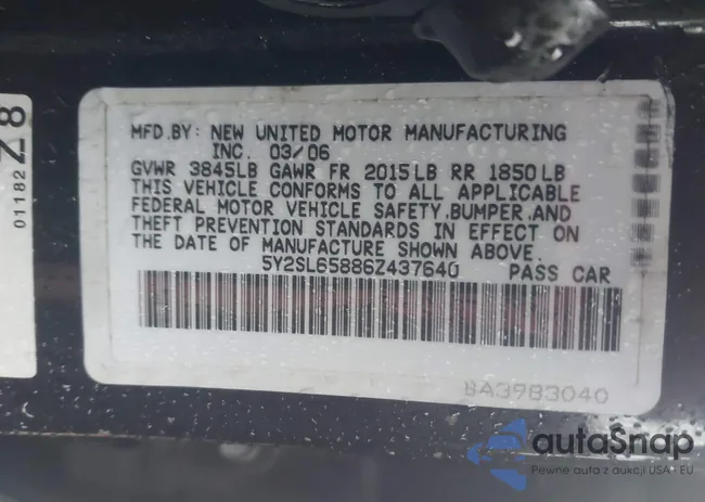 5Y2SL65886Z437640: 43271694