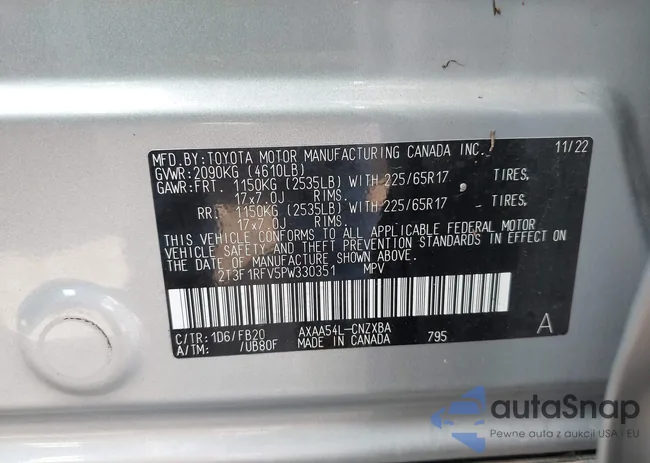 2T3F1RFV5PW330351: 43271713