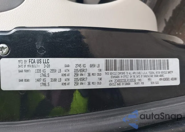 2C4RDGCG6LR193536: 43271751