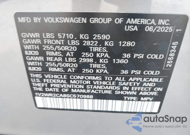 1V2WR2CA8SC570988: 43271765