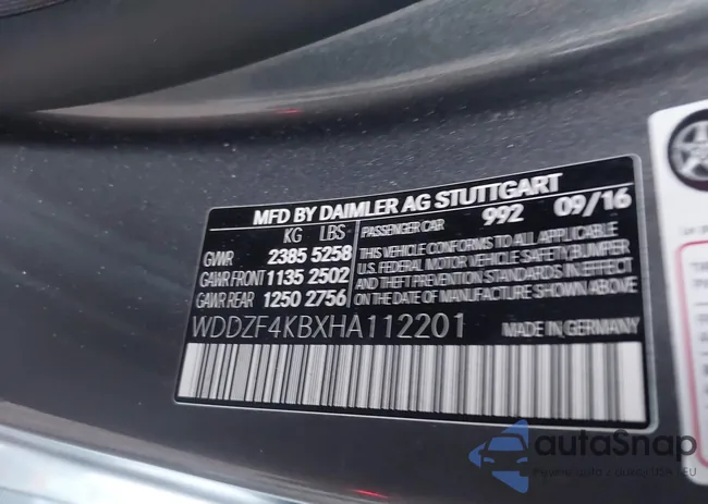 WDDZF4KBXHA112201: 43272821