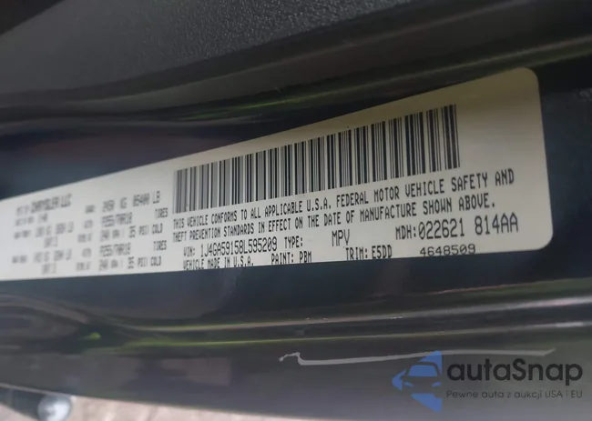 1J4GA59158L595209: 43272826