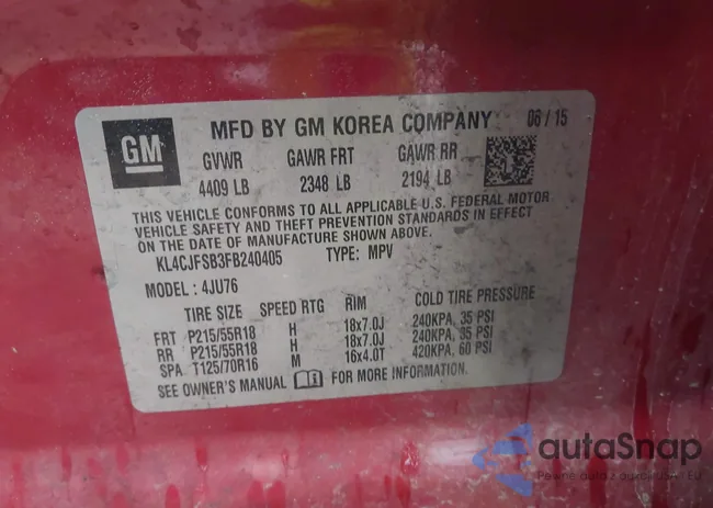 KL4CJFSB3FB240405: 43272848