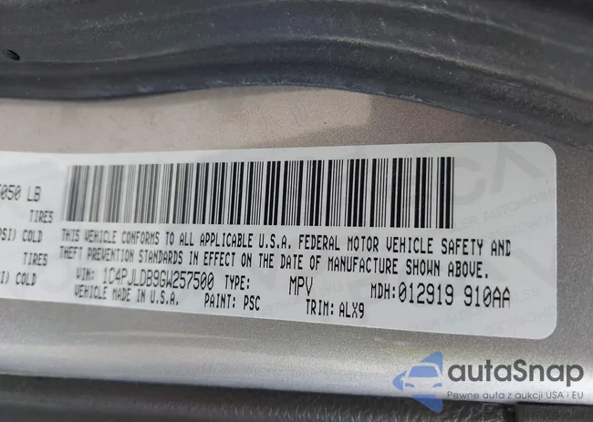 1C4PJLDB9GW257500: 43272898