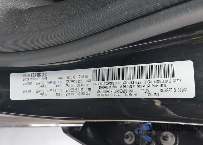 1C6SRFFT5LN153619: 43272903