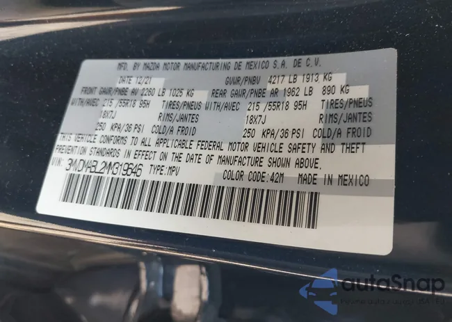 3MVDMABL2MM319646: 43272966