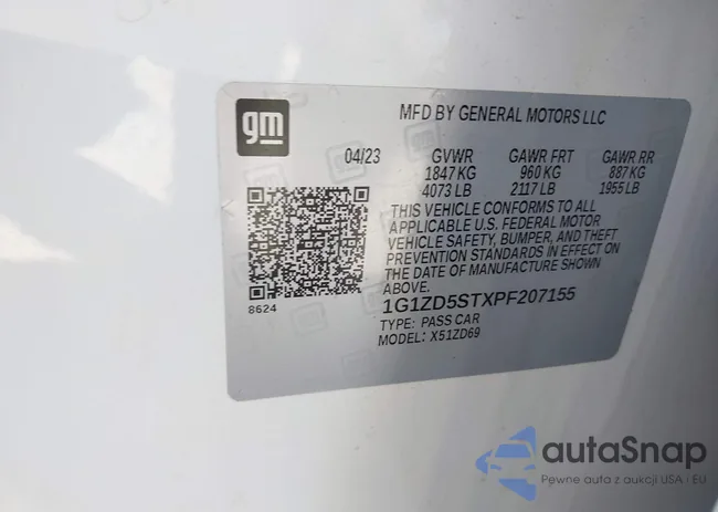 1G1ZD5STXPF207155: 43272980