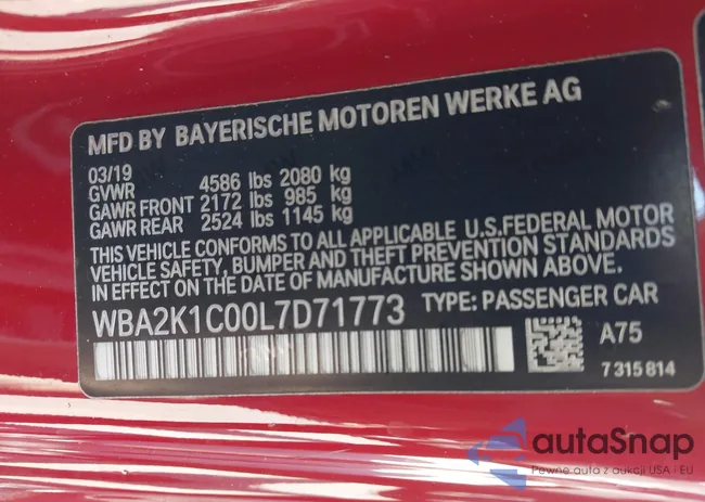 WBA2K1C00L7D71773: 43272997