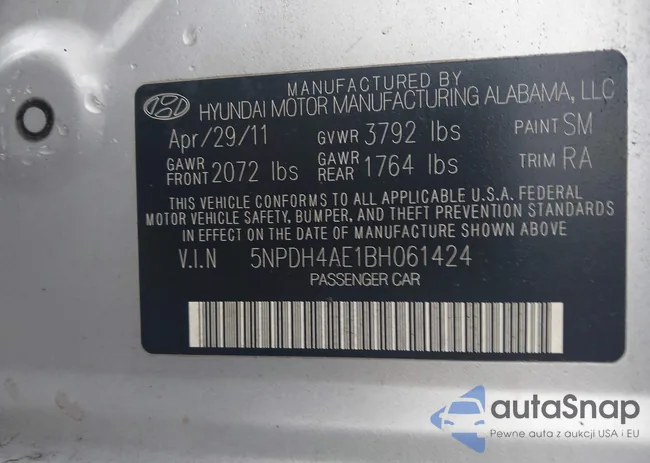 5NPDH4AE1BH061424: 43273015