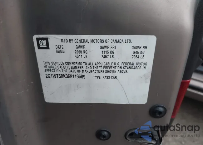 2G1WT58K369119589: 43273241