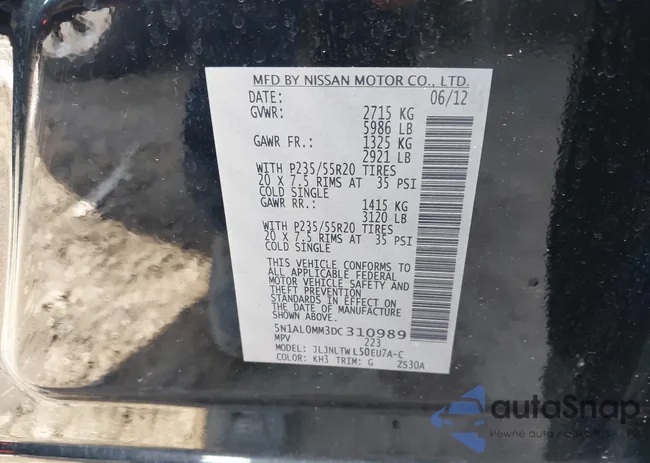 5N1AL0MM3DC310989: 43273291