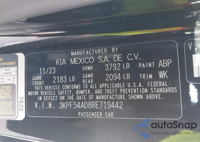 3KPF54AD8RE719442: 43272630