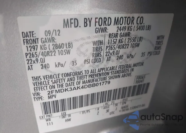 2FMDK3AK4DBB01779: 43272691