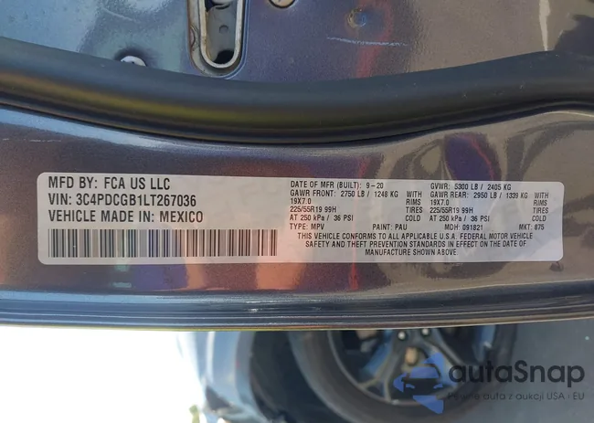 3C4PDCGB1LT267036: 43272704