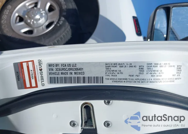 3C6UR5CJ0RG306401: 43272764