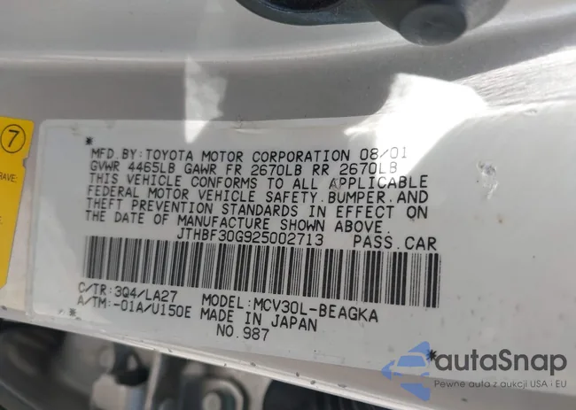 JTHBF30G925002713: 43273829