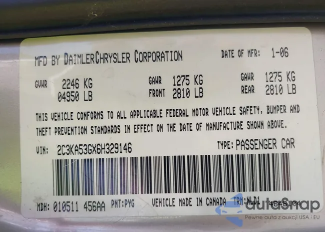 2C3KA53GX6H329146: 43273860