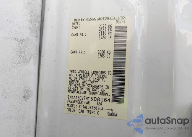 1N4AA6CV7MC508164: 43273993