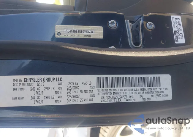 1C4NJDBB5ED707698: 43274015