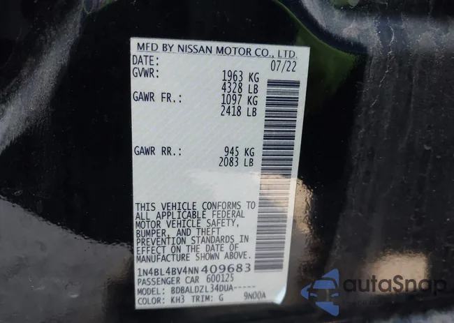 1N4BL4BV4NN409683: 43274155